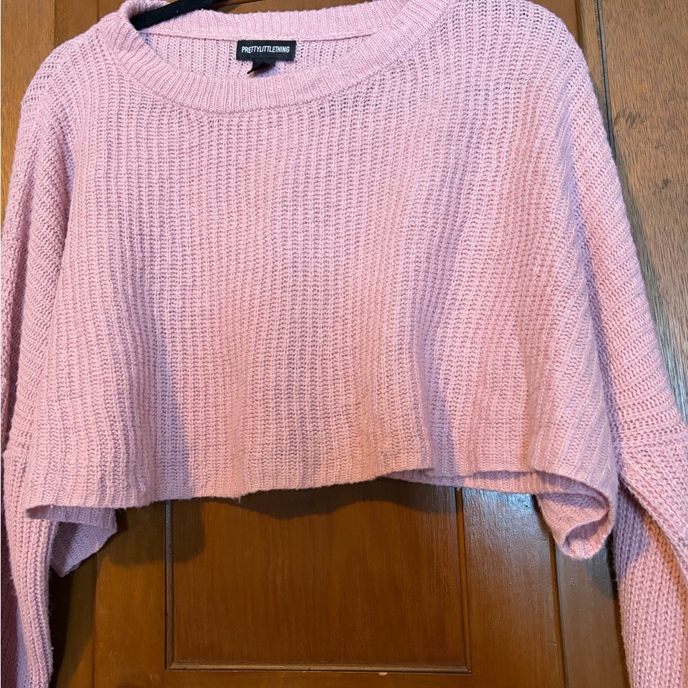 PrettyLittleThing Blush Pink Knit Sweater